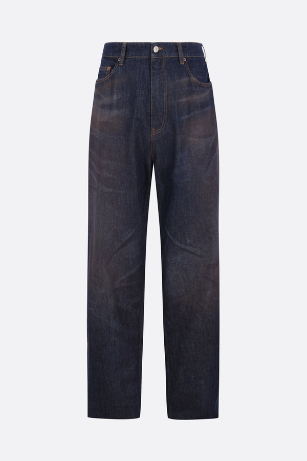 straight-leg jeans in denim