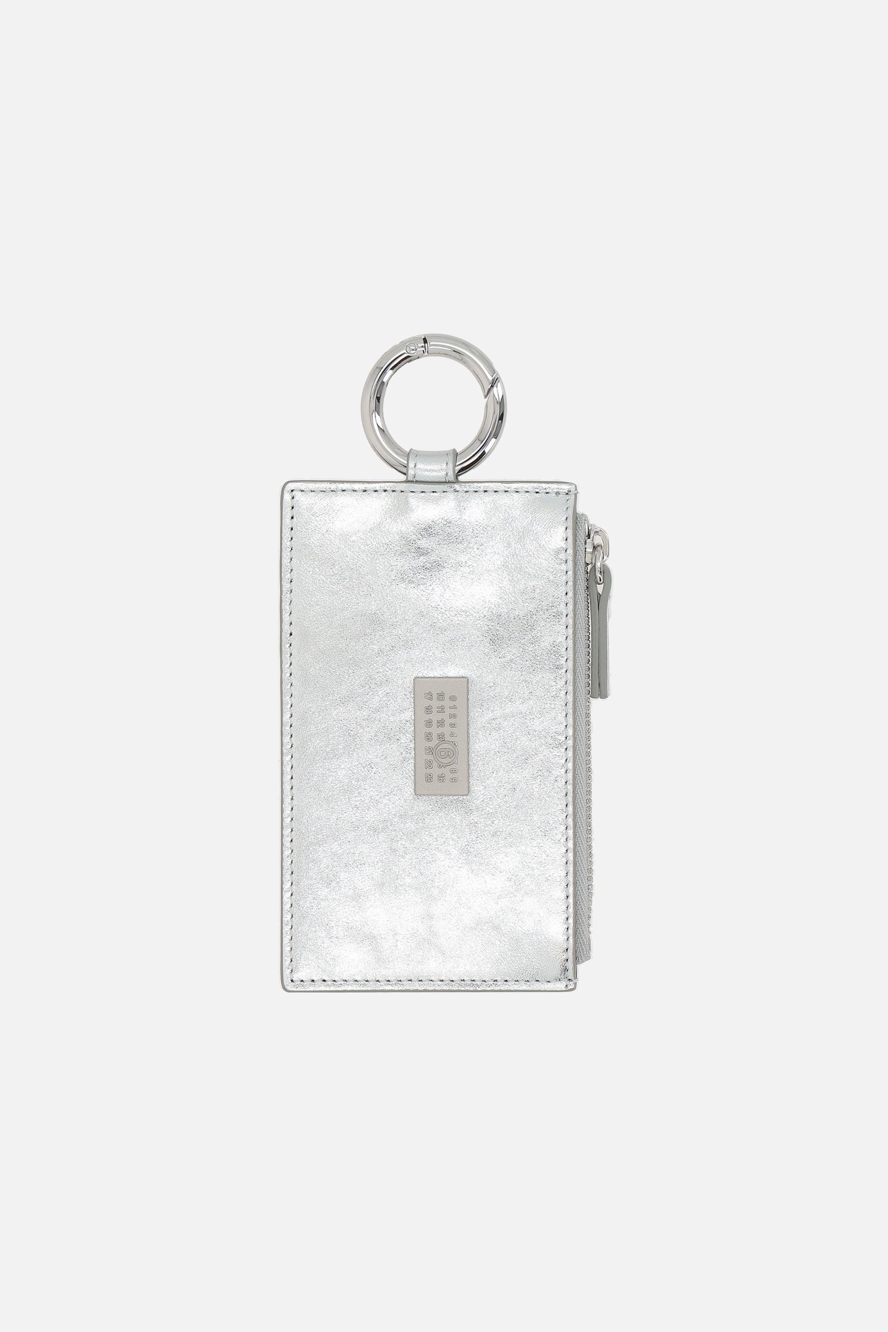 Numeric card case in laminated leather