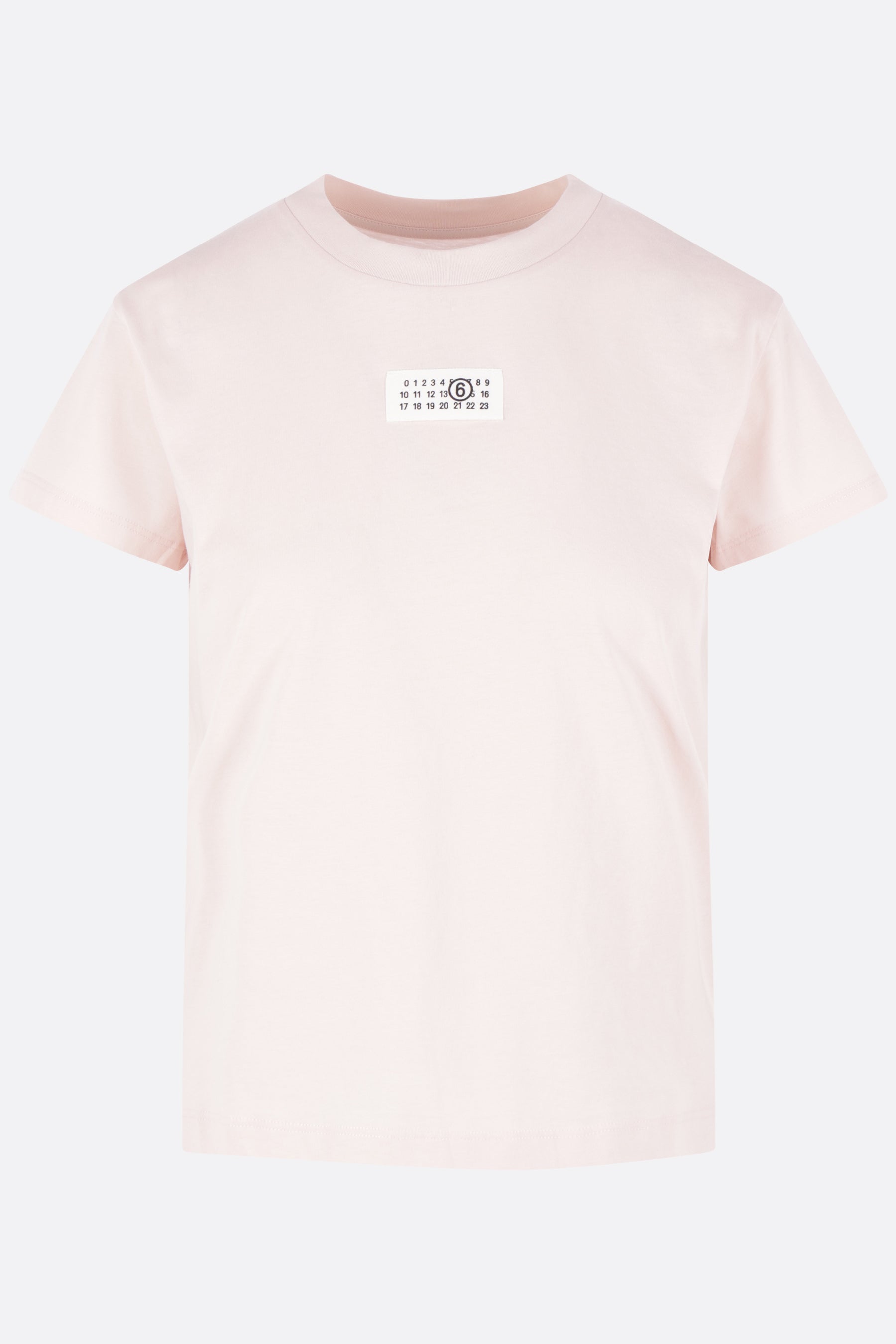 cotton t-shirt with numeric signature patch