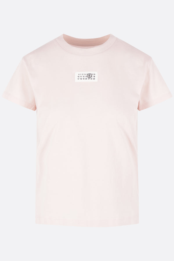 cotton t-shirt with numeric signature patch
