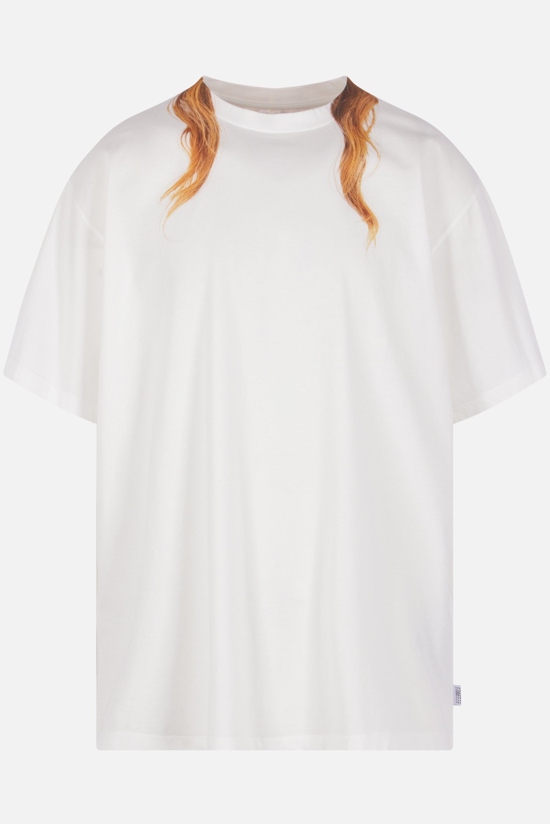 cotton t-shirt with hair print