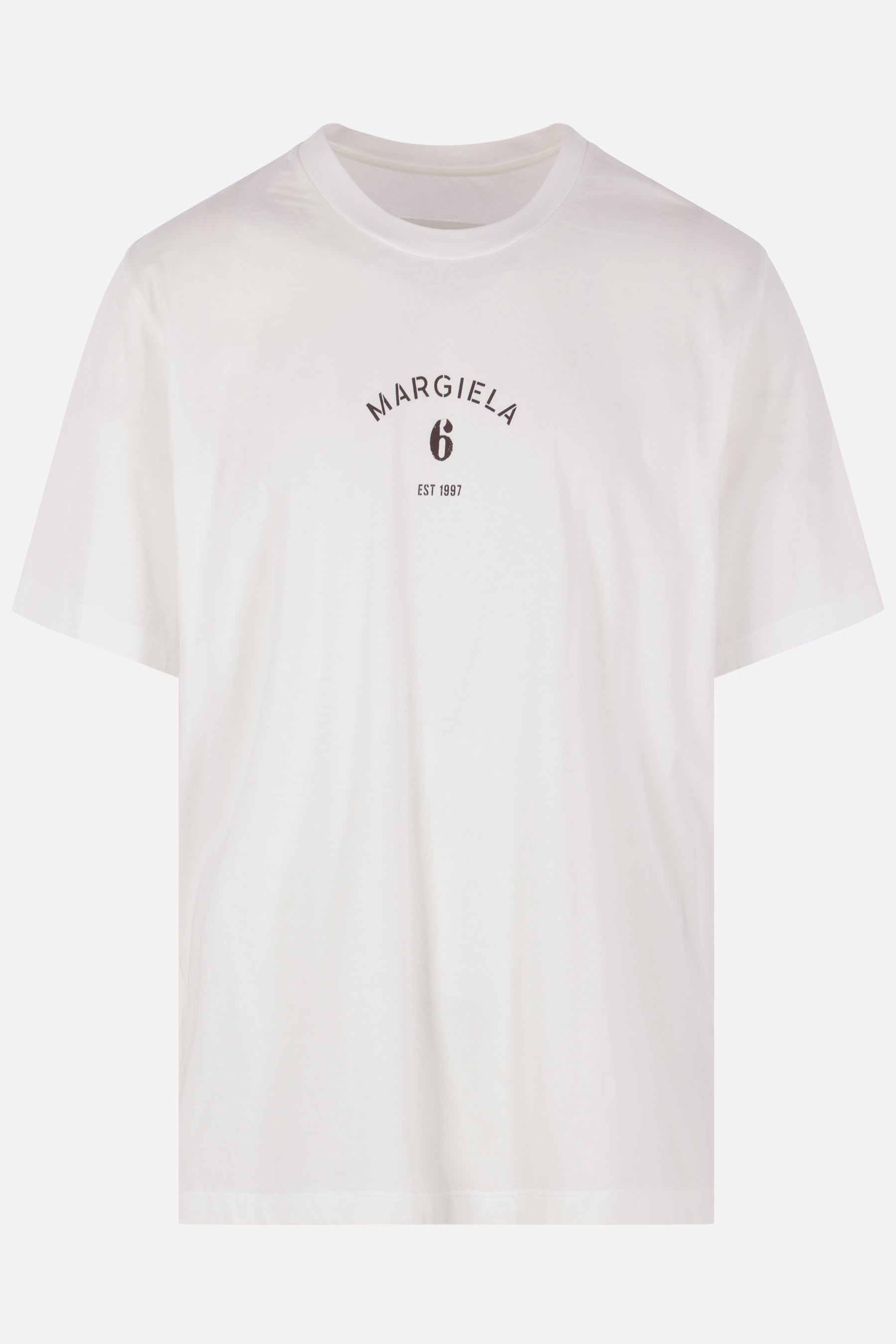 cotton t-shirt with Margiela 6 print