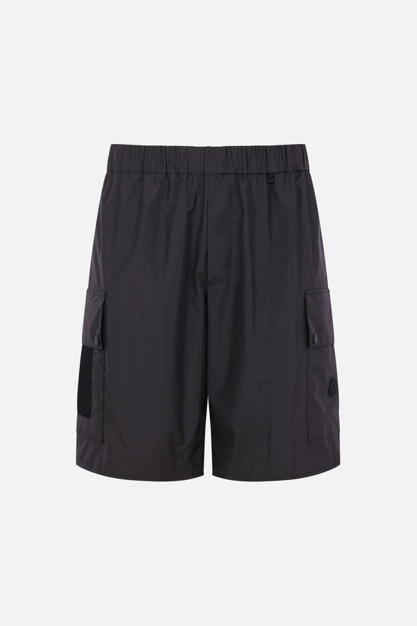 pantalone corto cargo in nylon ripstop