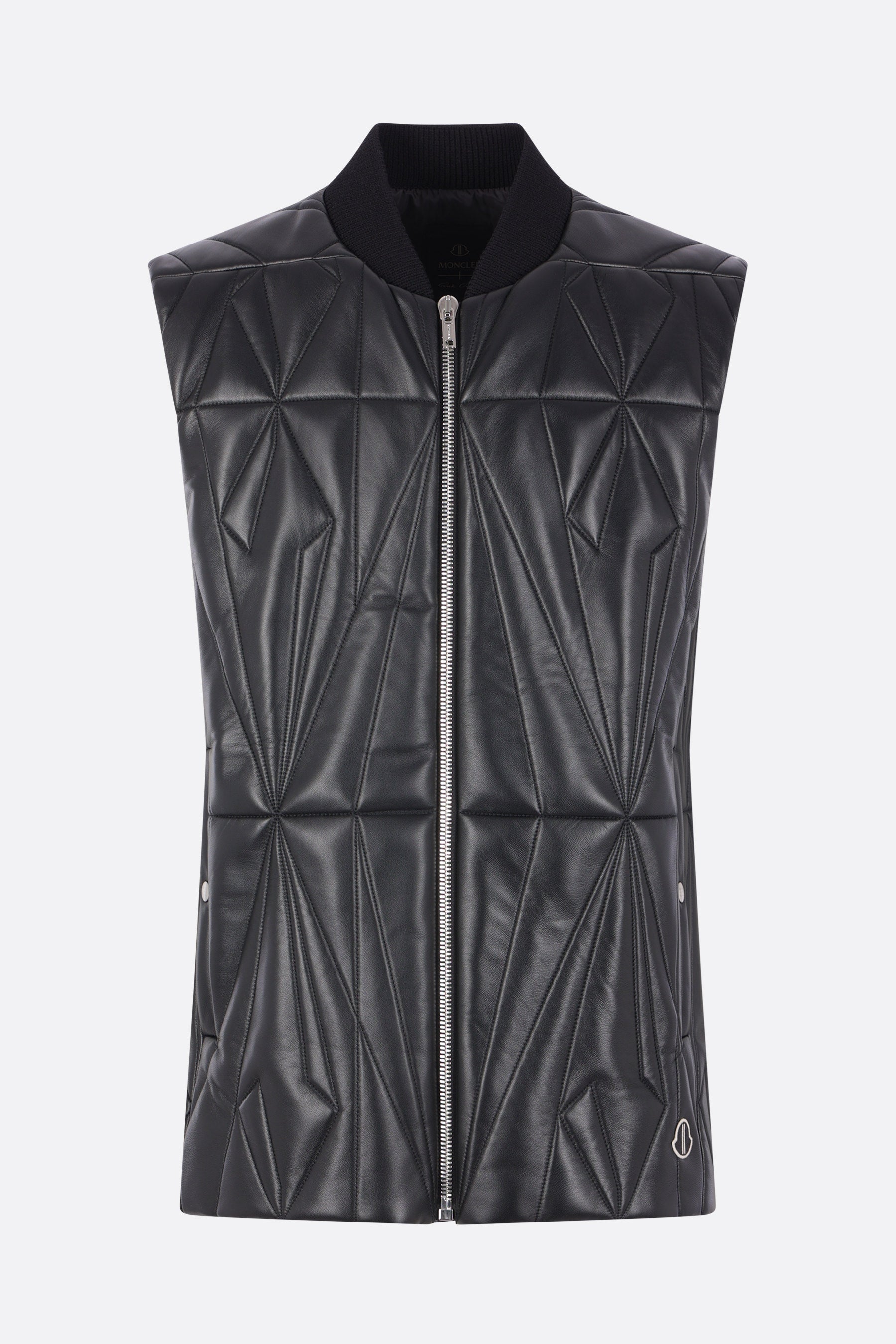 Geocamo Flight vest in quilted leather