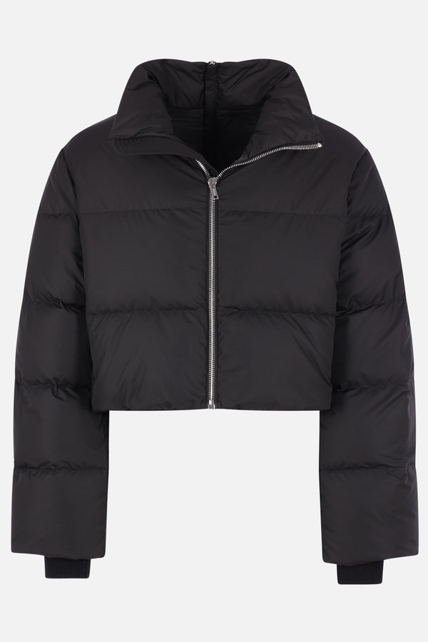 Cyclopic cropped down jacket in nylon