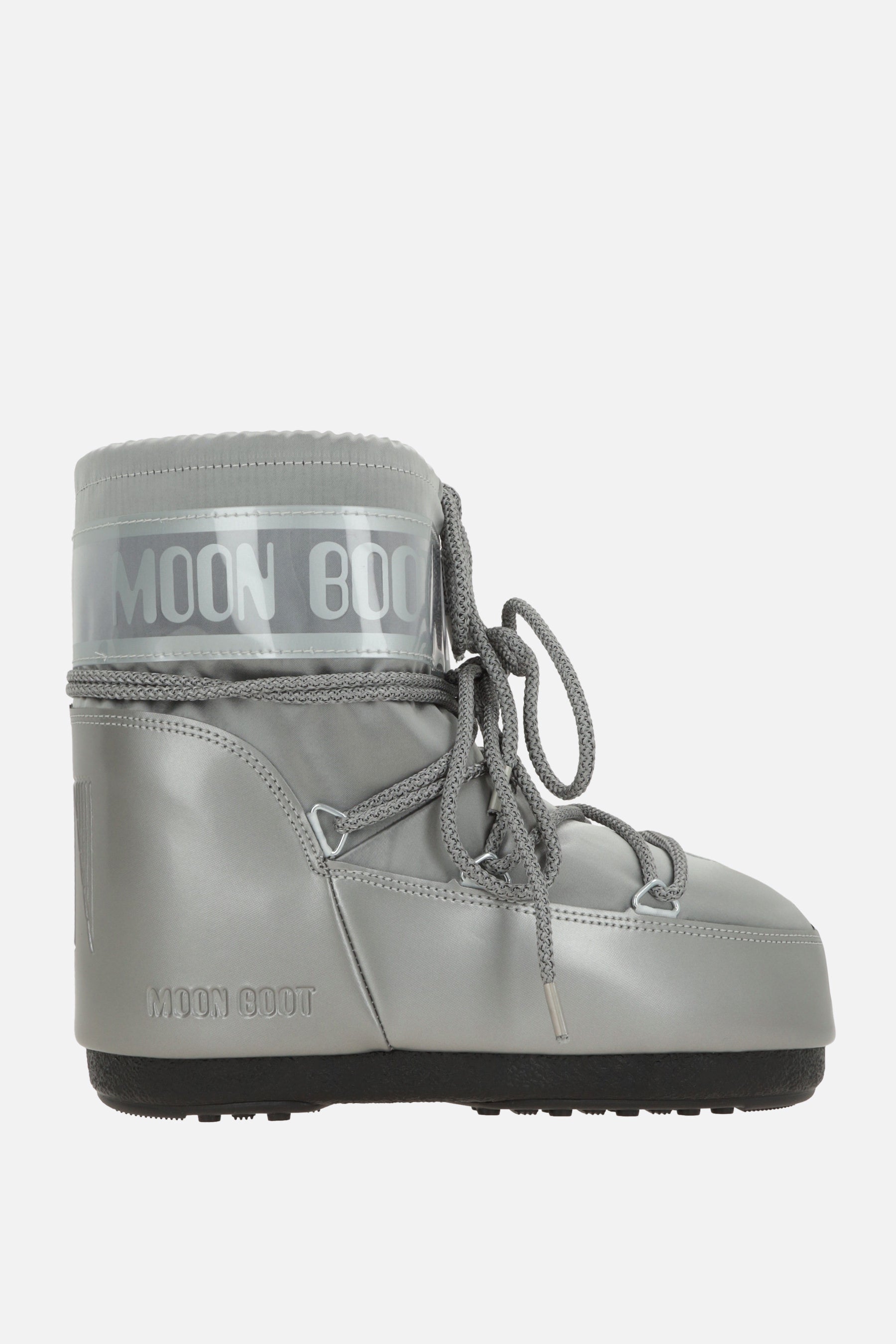 Icon Glance low-top snow boots in satin