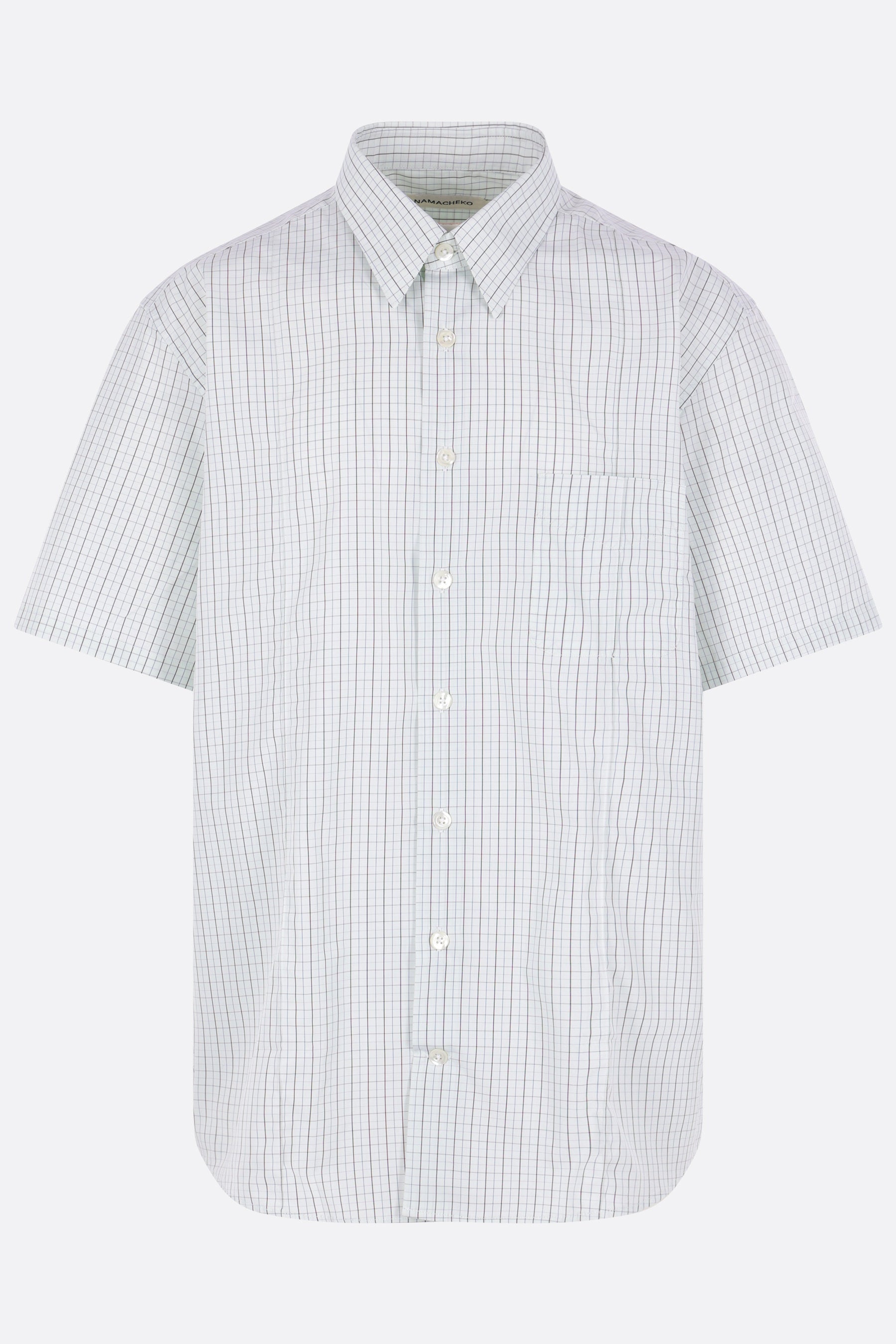 camicia a maniche corte Cordelia in popeline check