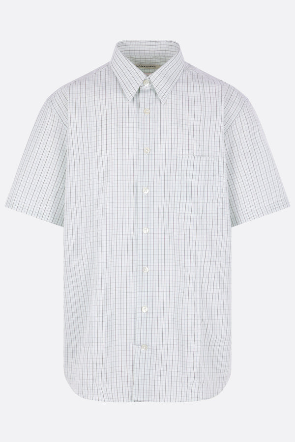 Cordelia short-sleeve shirt in check poplin