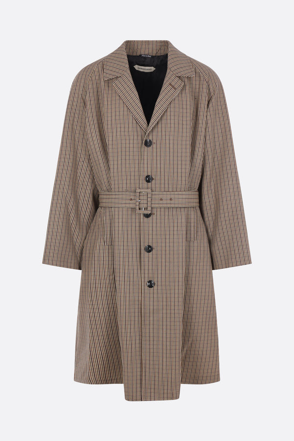 cappotto Fand in lana check