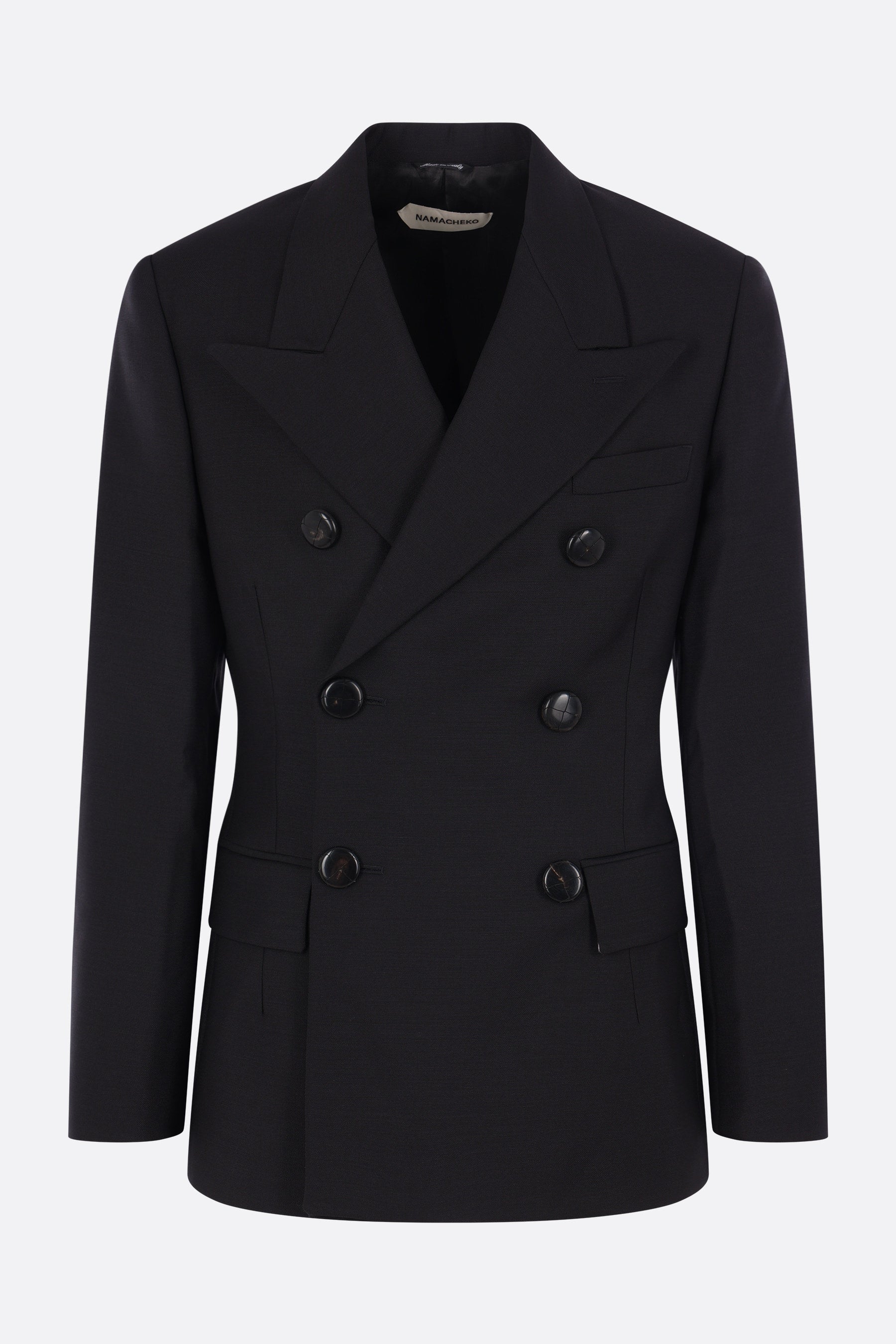 Attila double-breasted jacket in wool and mohair