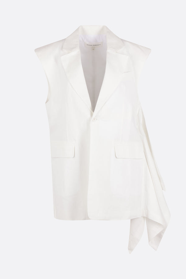 Nota vest in linen and cotton