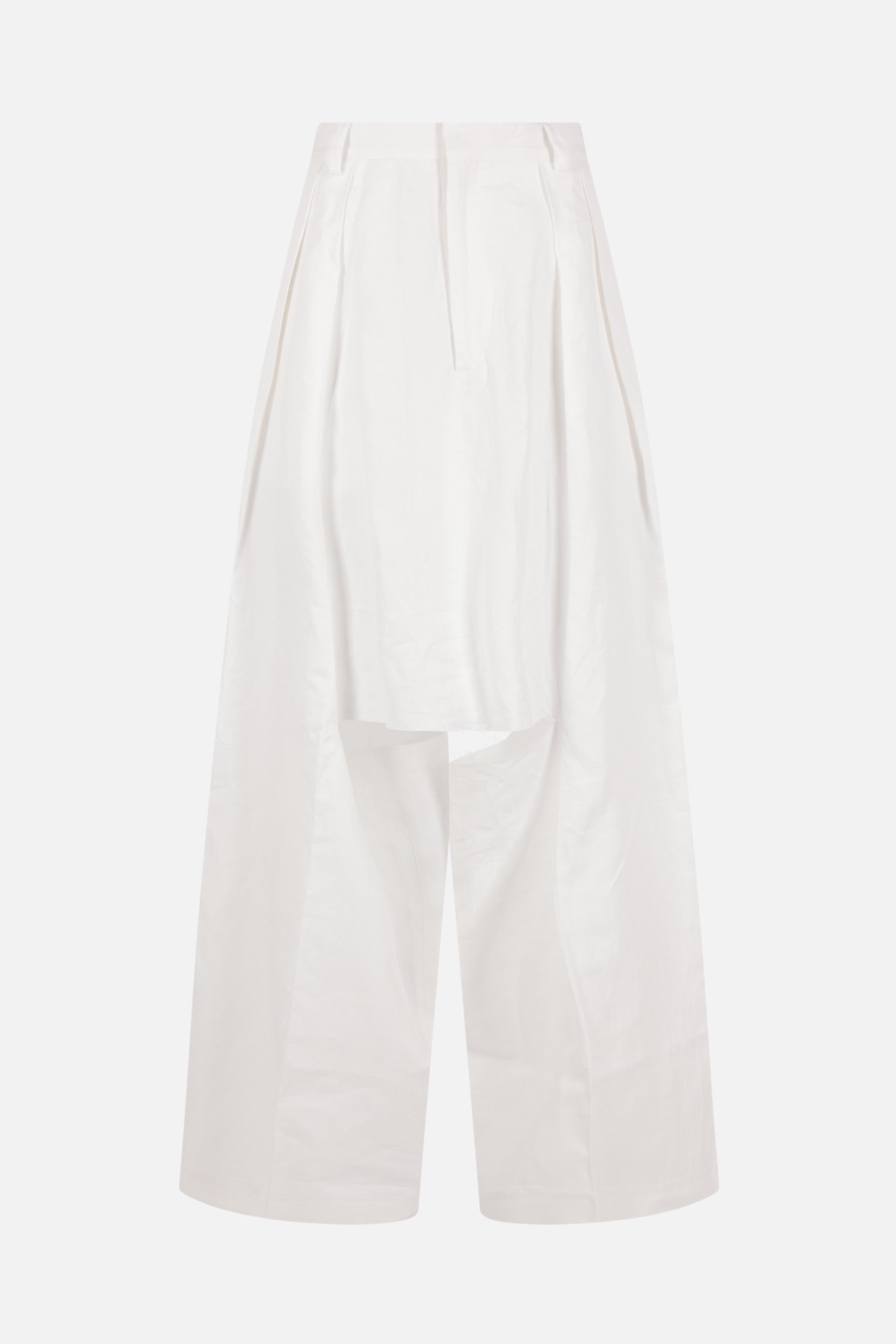 Brezza skirt trousers in linen and cotton