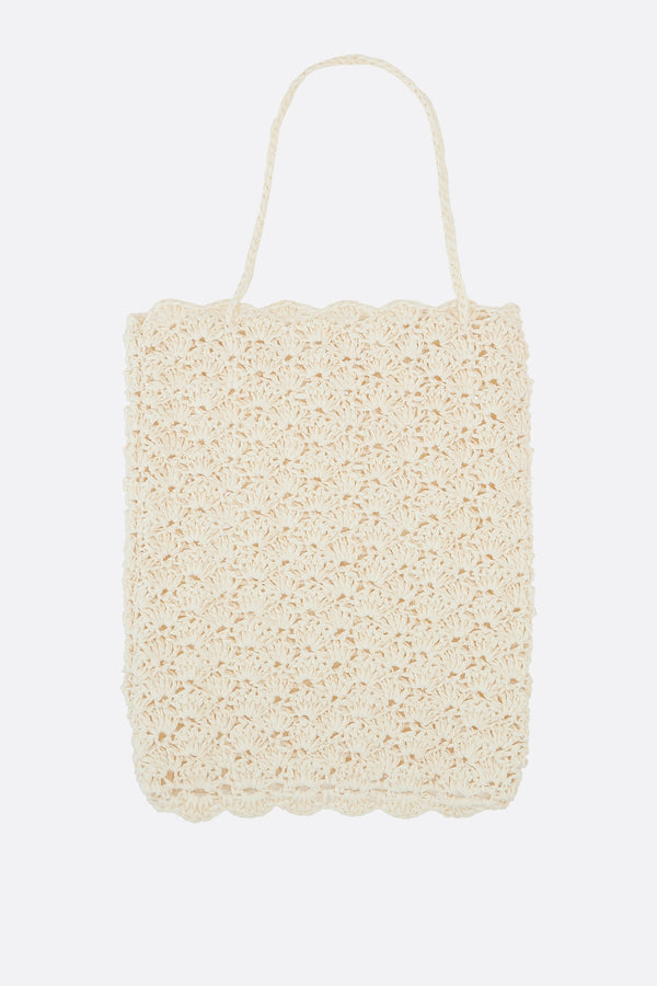 woven raffia tote bag