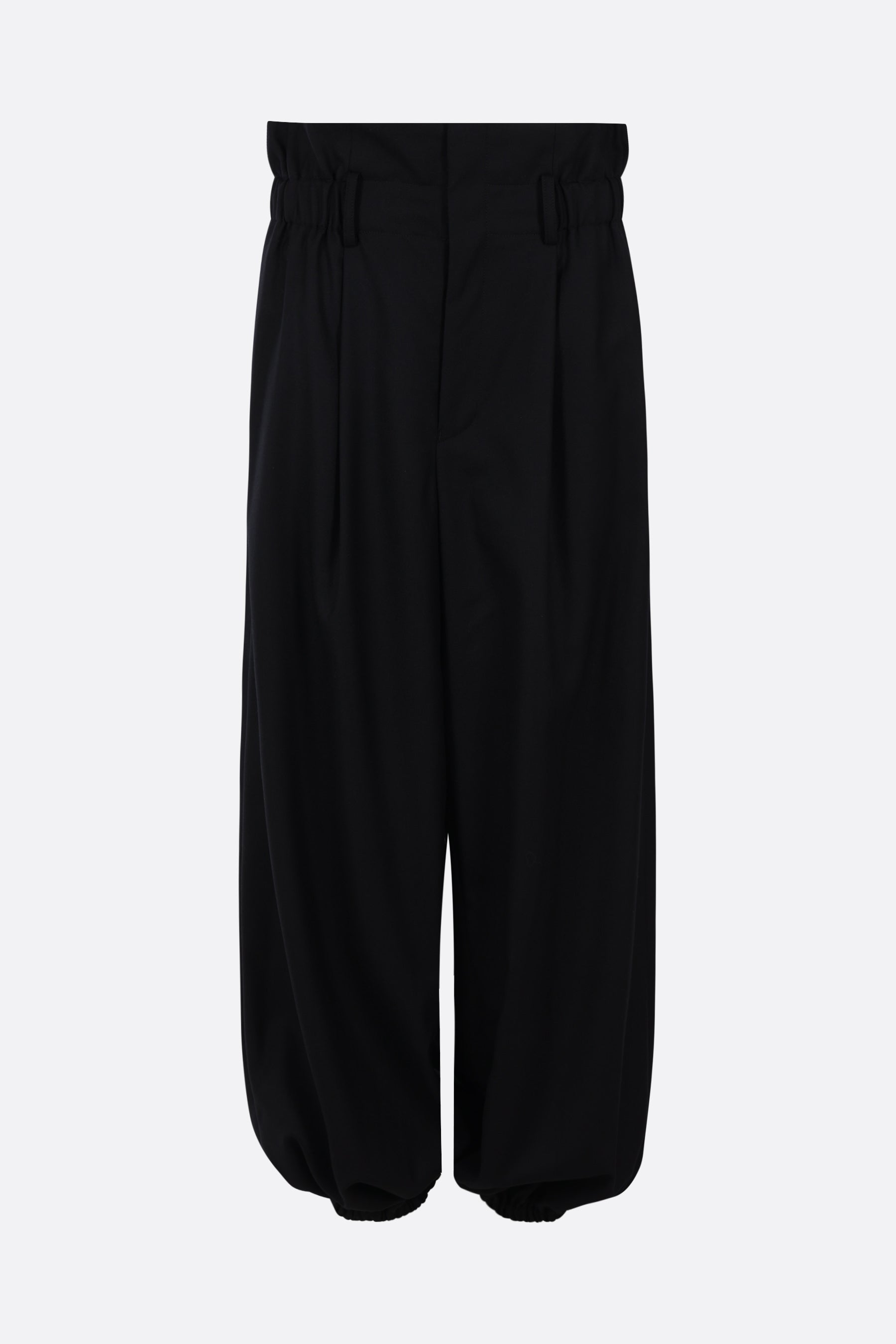 pantalone baggy in lana