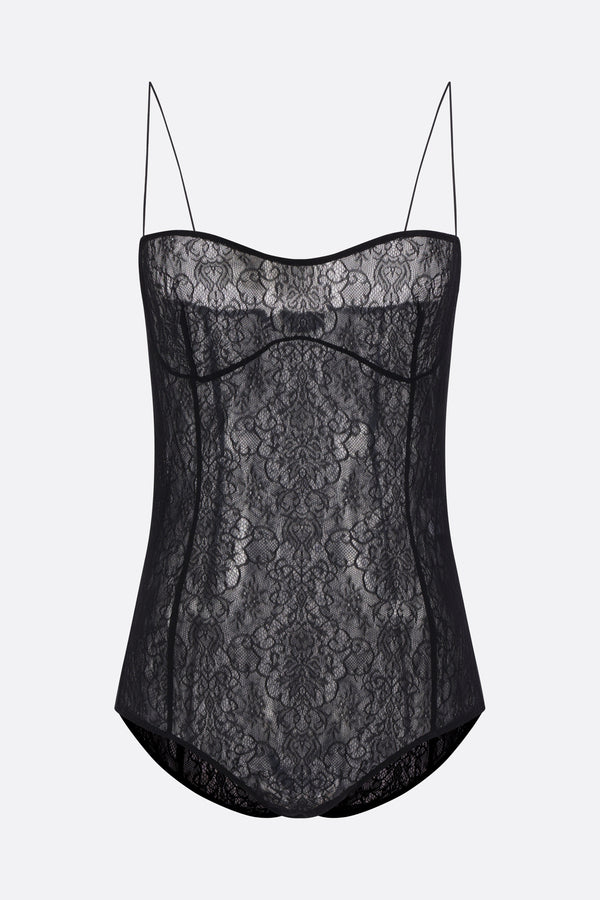 Seagull lace bodysuit