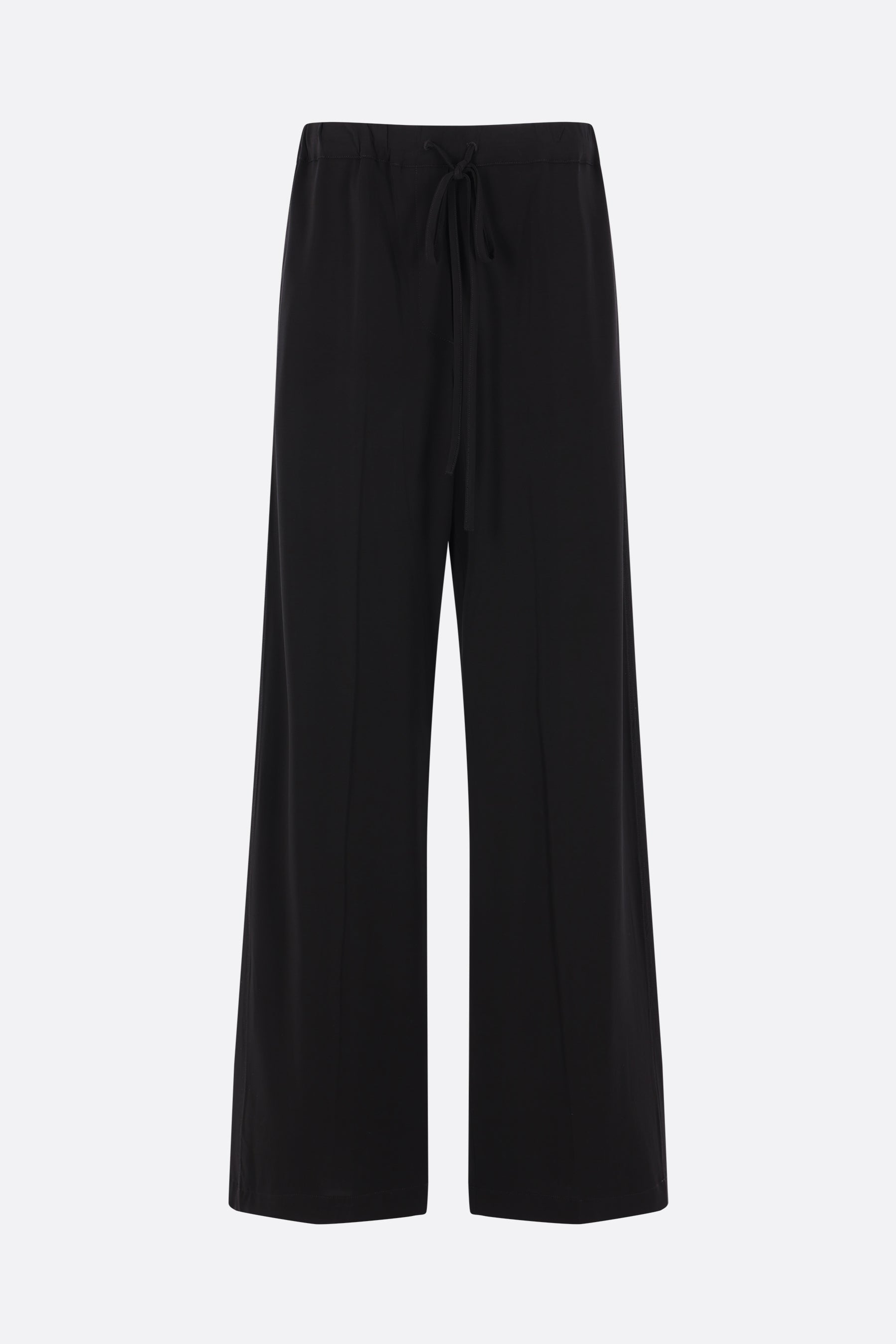 straight-leg trousers in stretch viscose