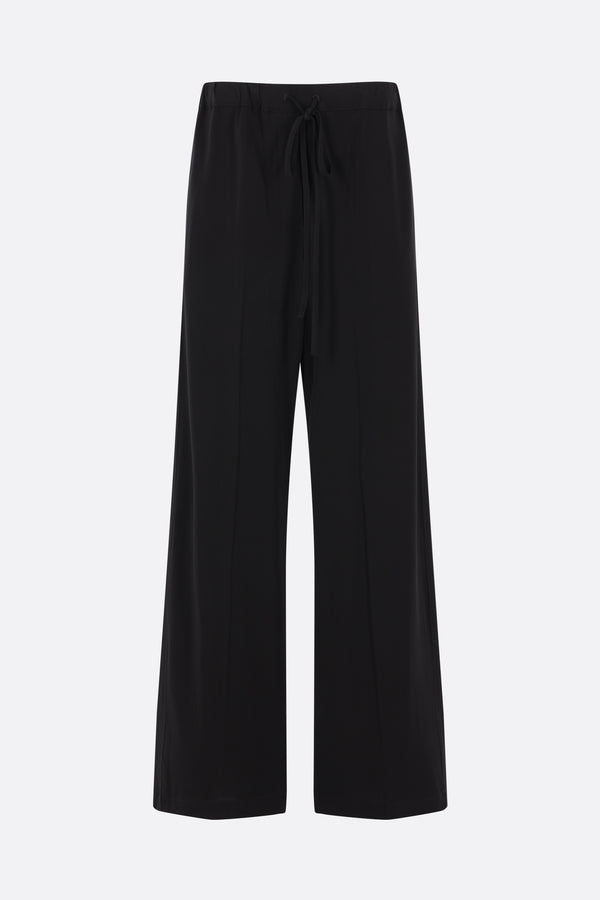 straight-leg trousers in stretch viscose