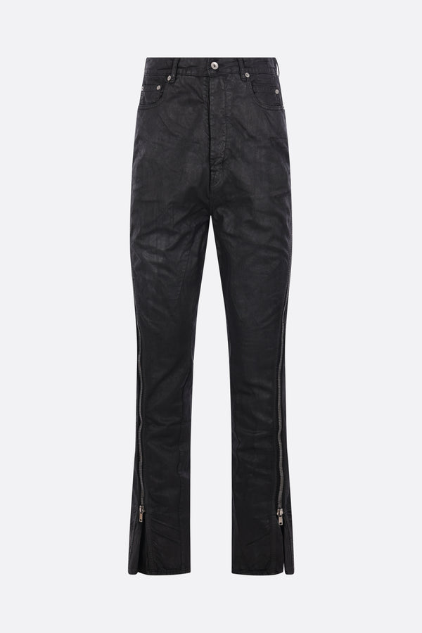 Bolan Banana jeans in waxed denim