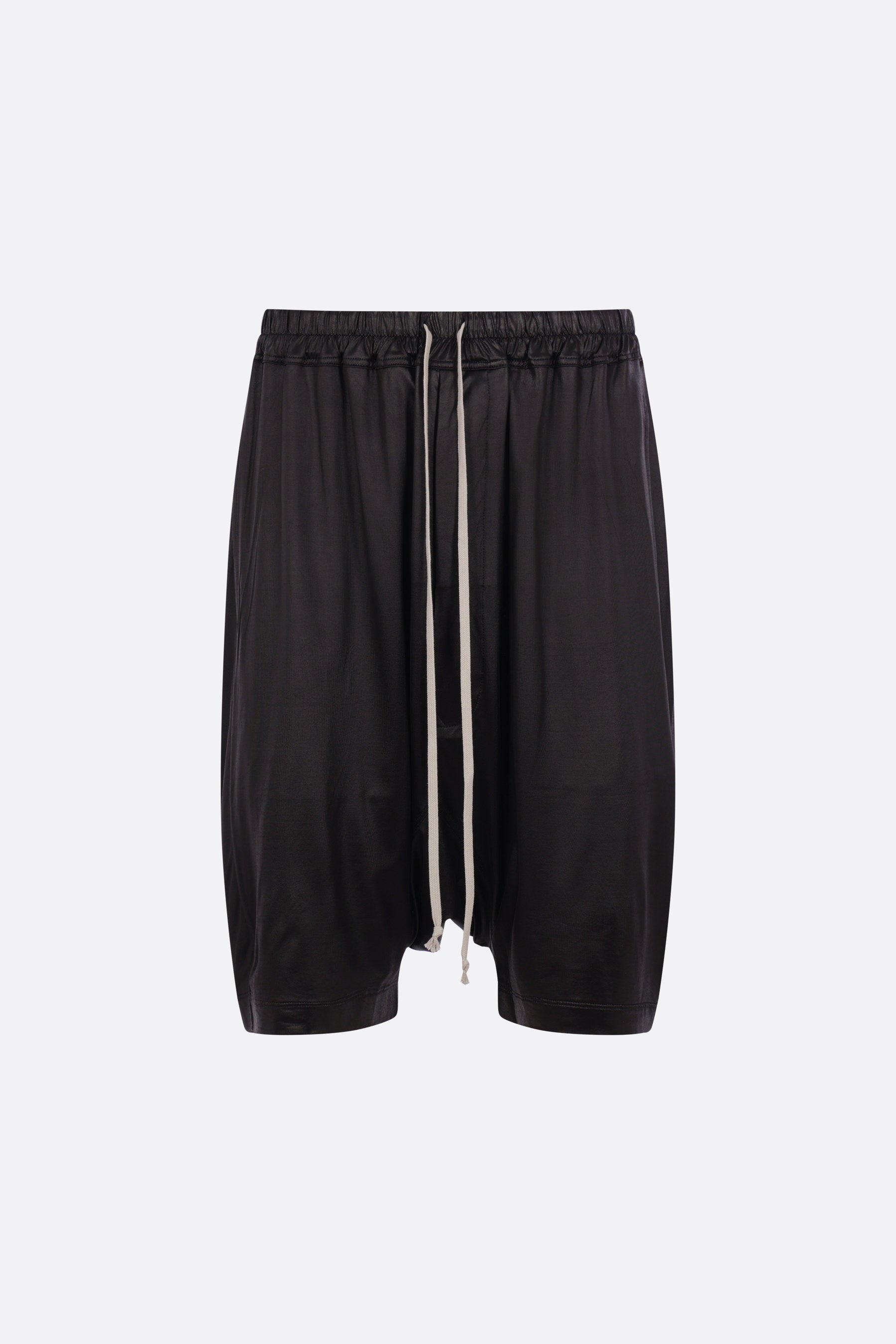 Drawstring Pods shorts in glossy jersey