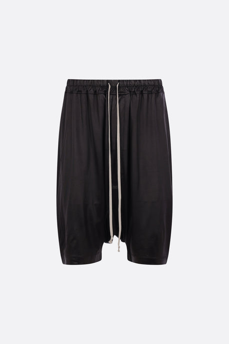 Drawstring Pods shorts in glossy jersey
