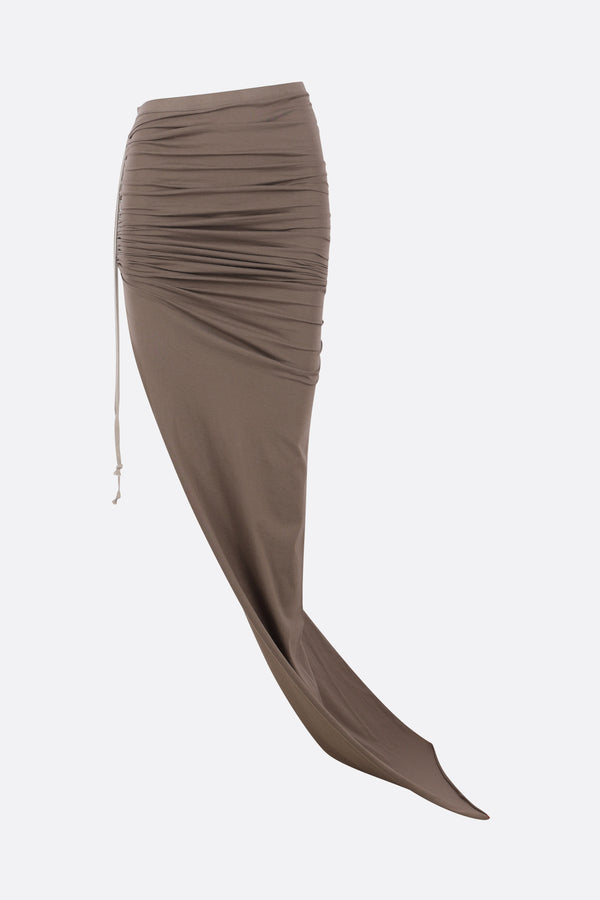 Edfu long skirt in jersey with train