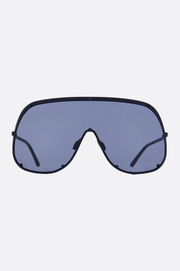 Shield sunglasses in metal