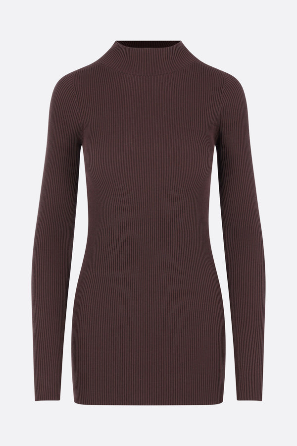 rib knit turtleneck