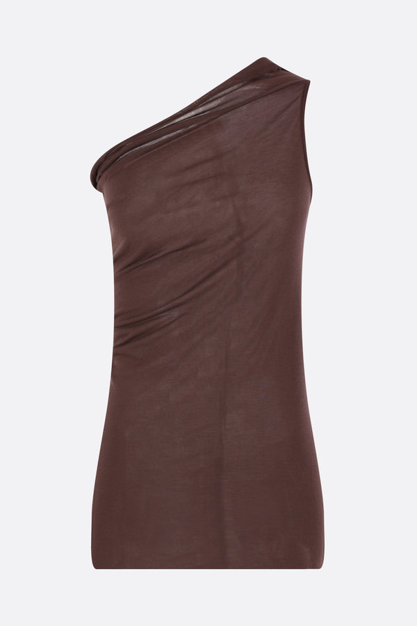 Athena one-shoulder top in jersey
