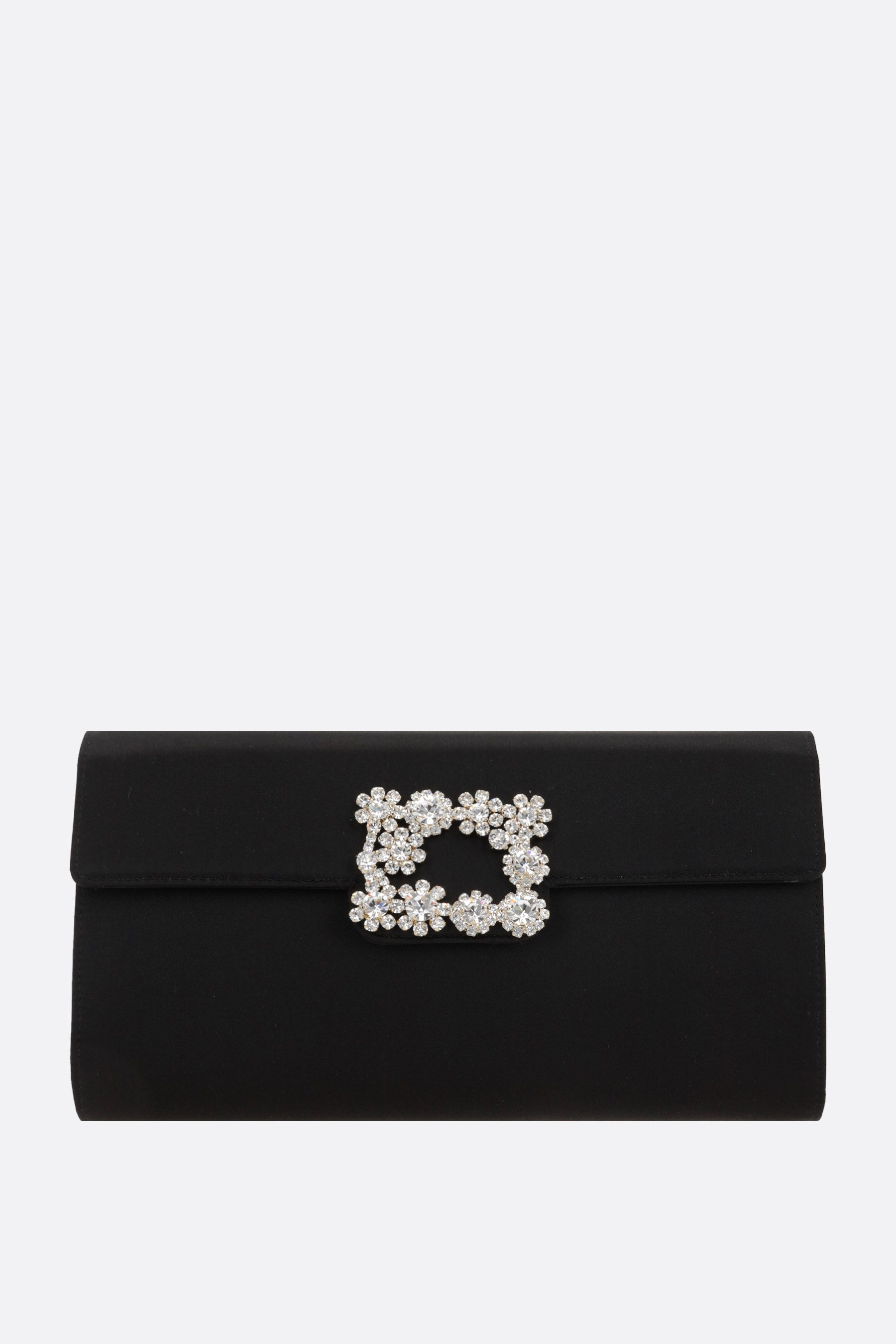 Efflorescence clutch in satin