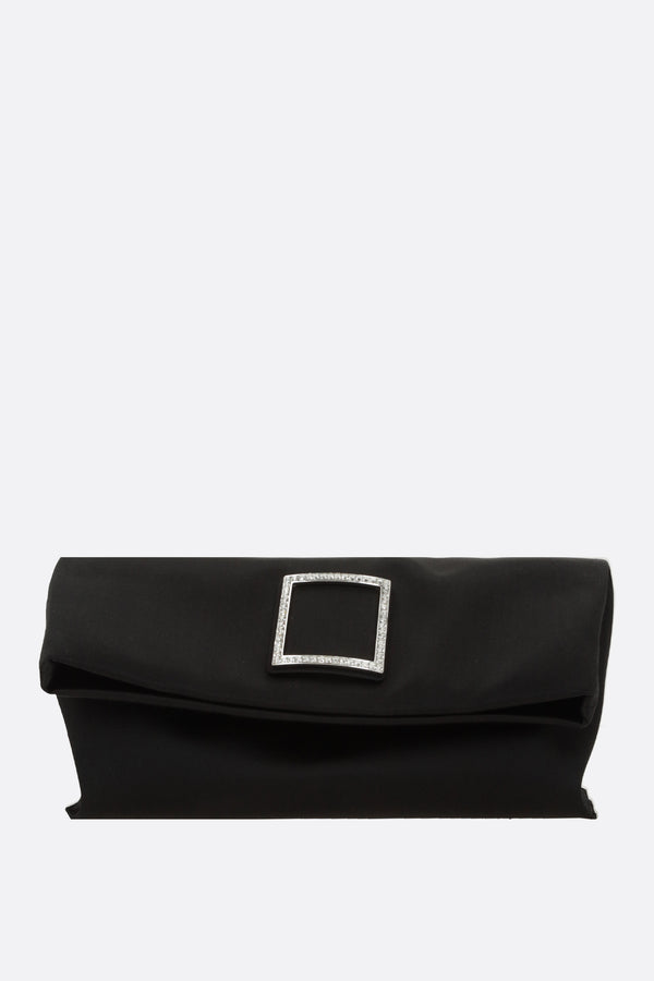 Trompette clutch in satin