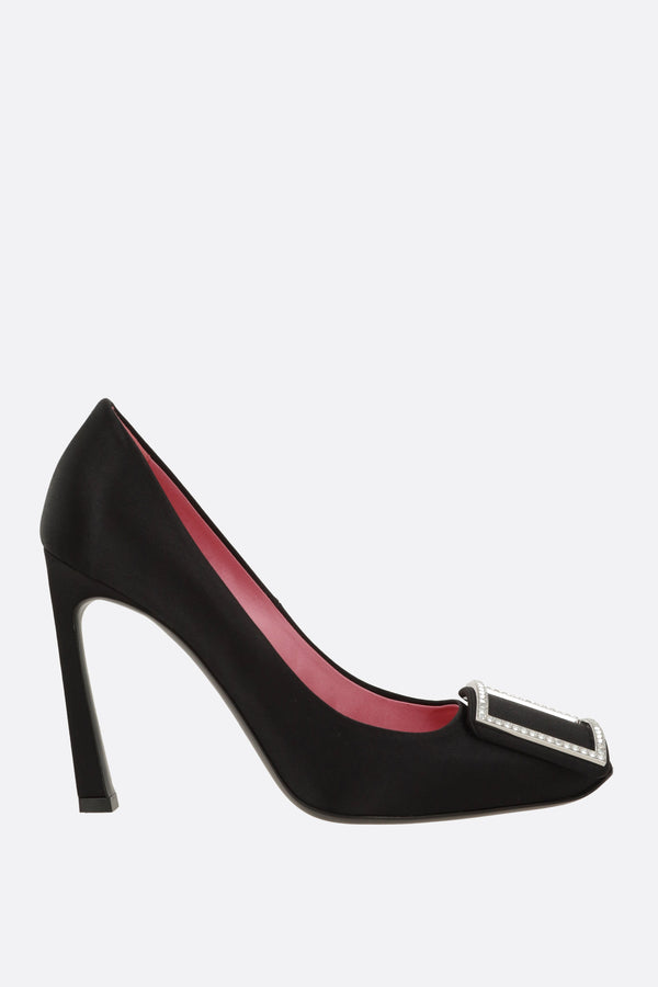 Trompette pumps in satin