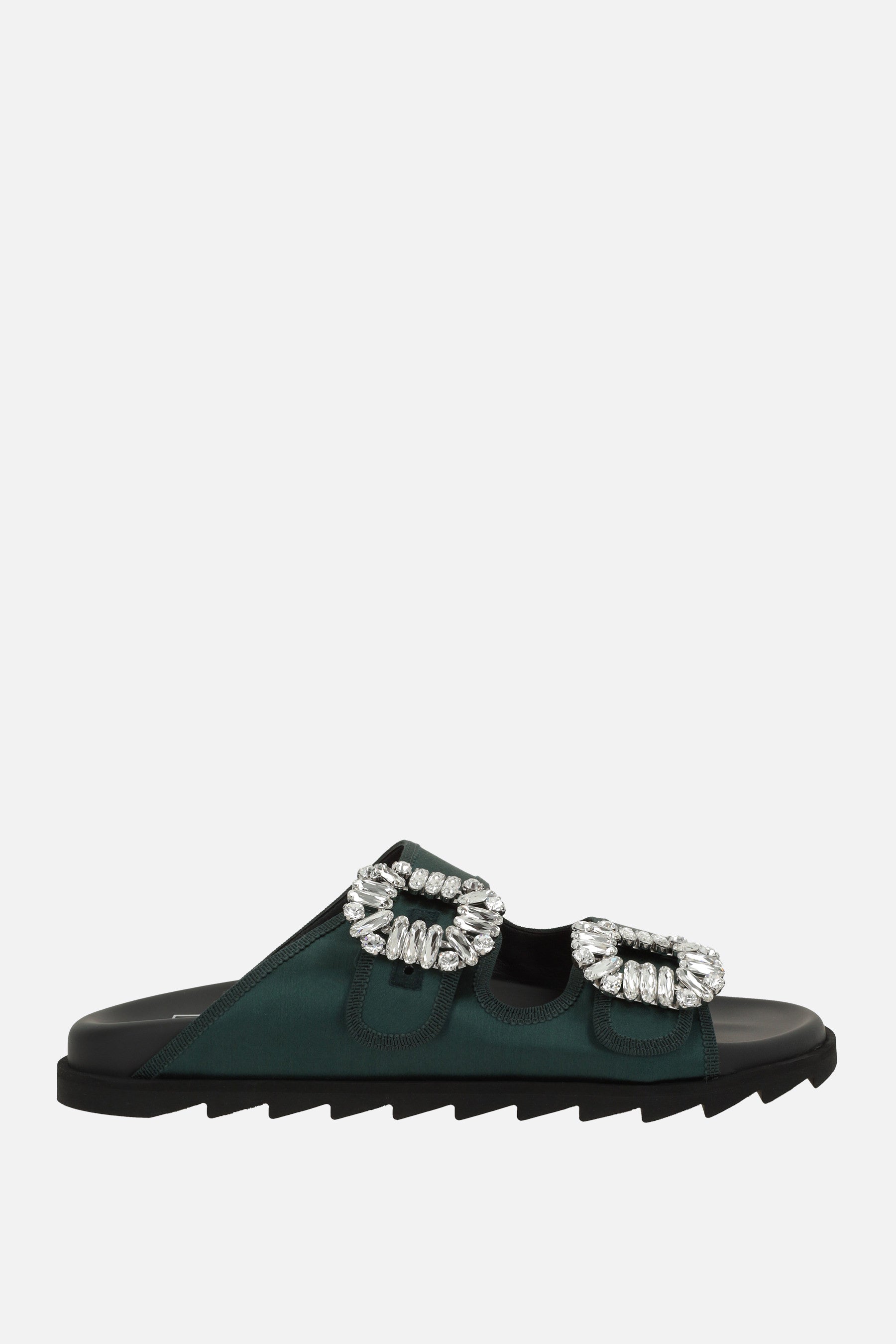 Slidy Viv' flat sandals in satin