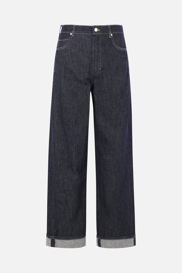 Chiara jeans in denim with turn-ups
