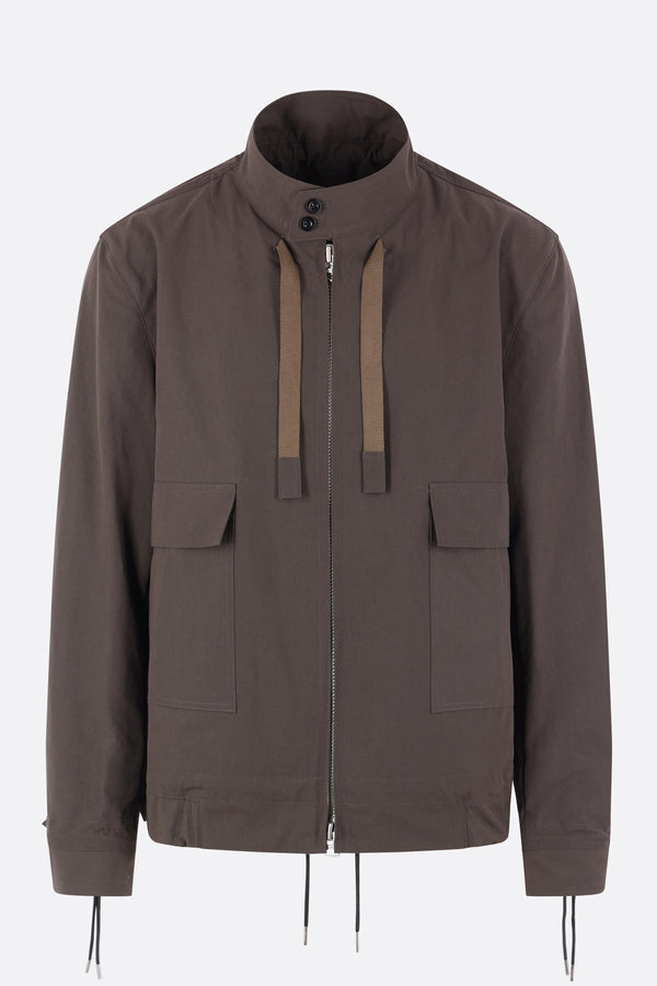 giubbotto full-zip in tessuto tecnico