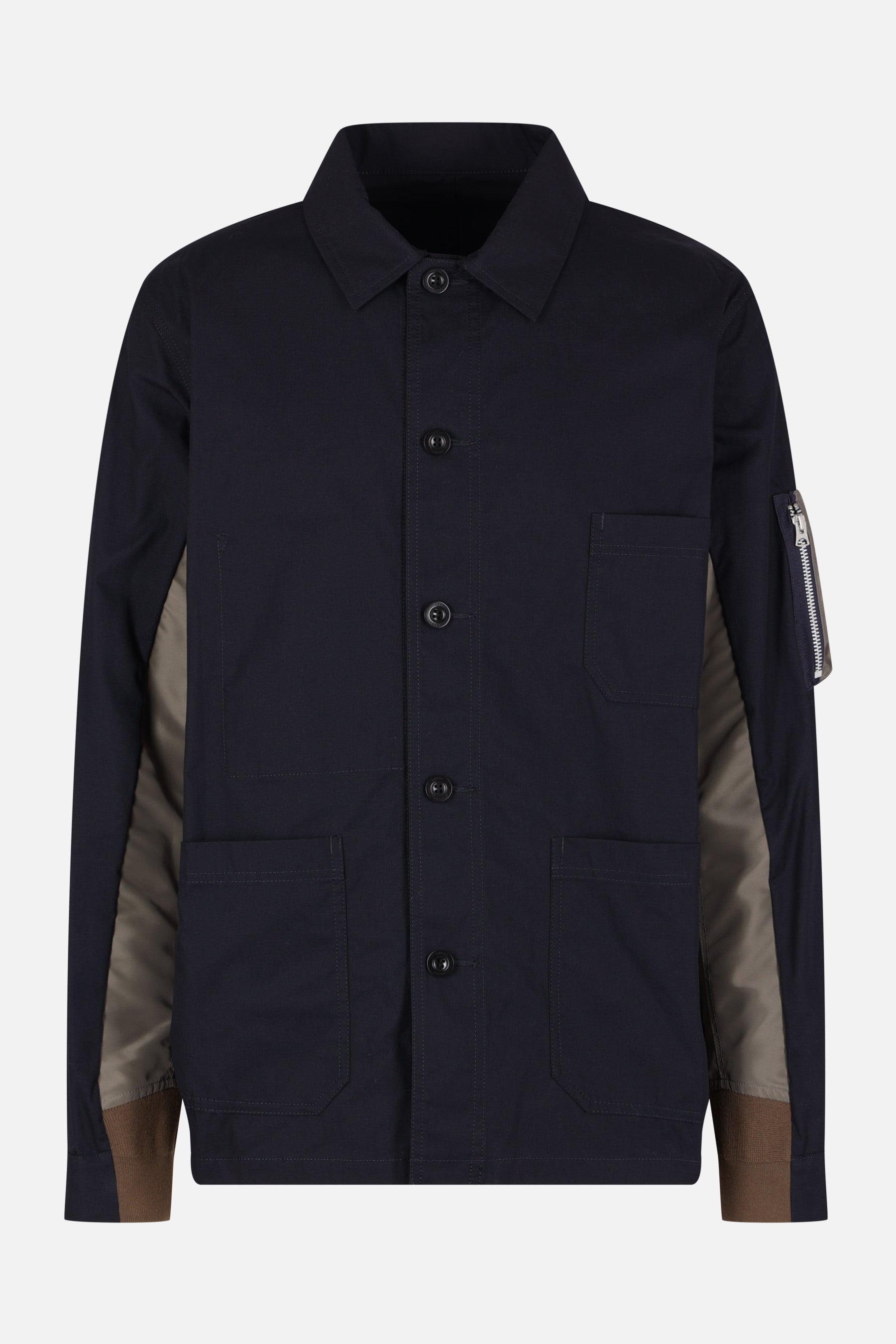 giubbotto in cotone tecnico e nylon