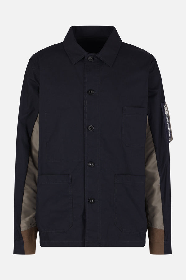 giubbotto in cotone tecnico e nylon