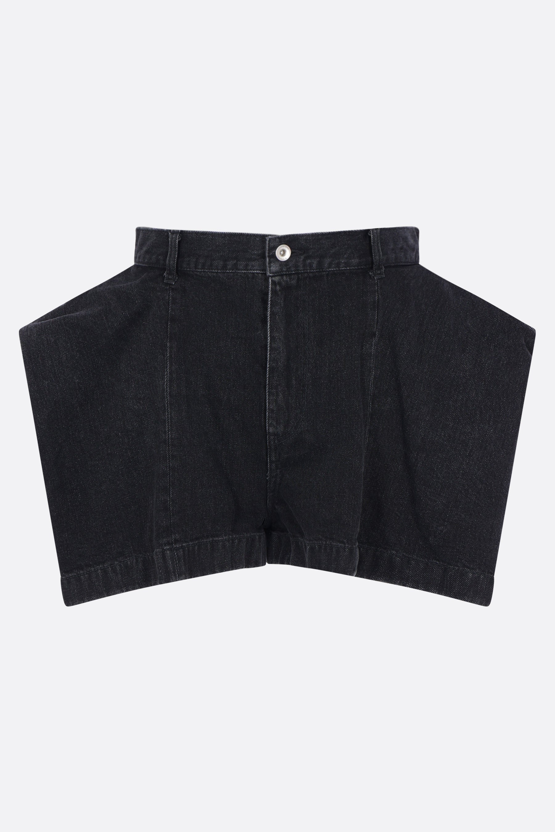 pantalone corto in denim