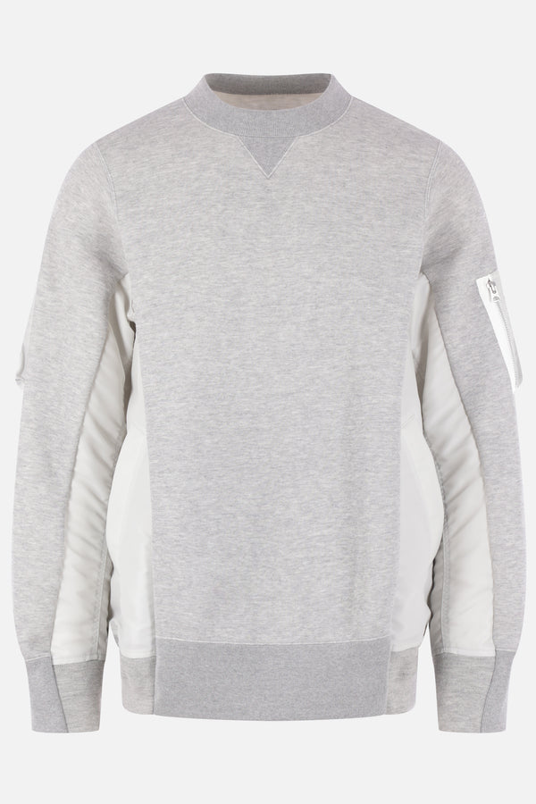 felpa in jersey e nylon