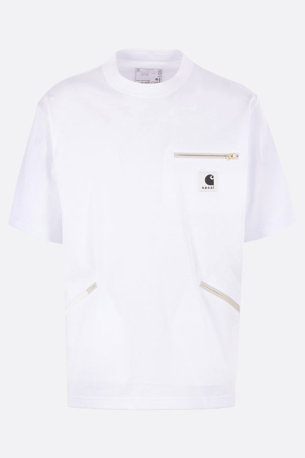 cotton t-shirt with logo patch