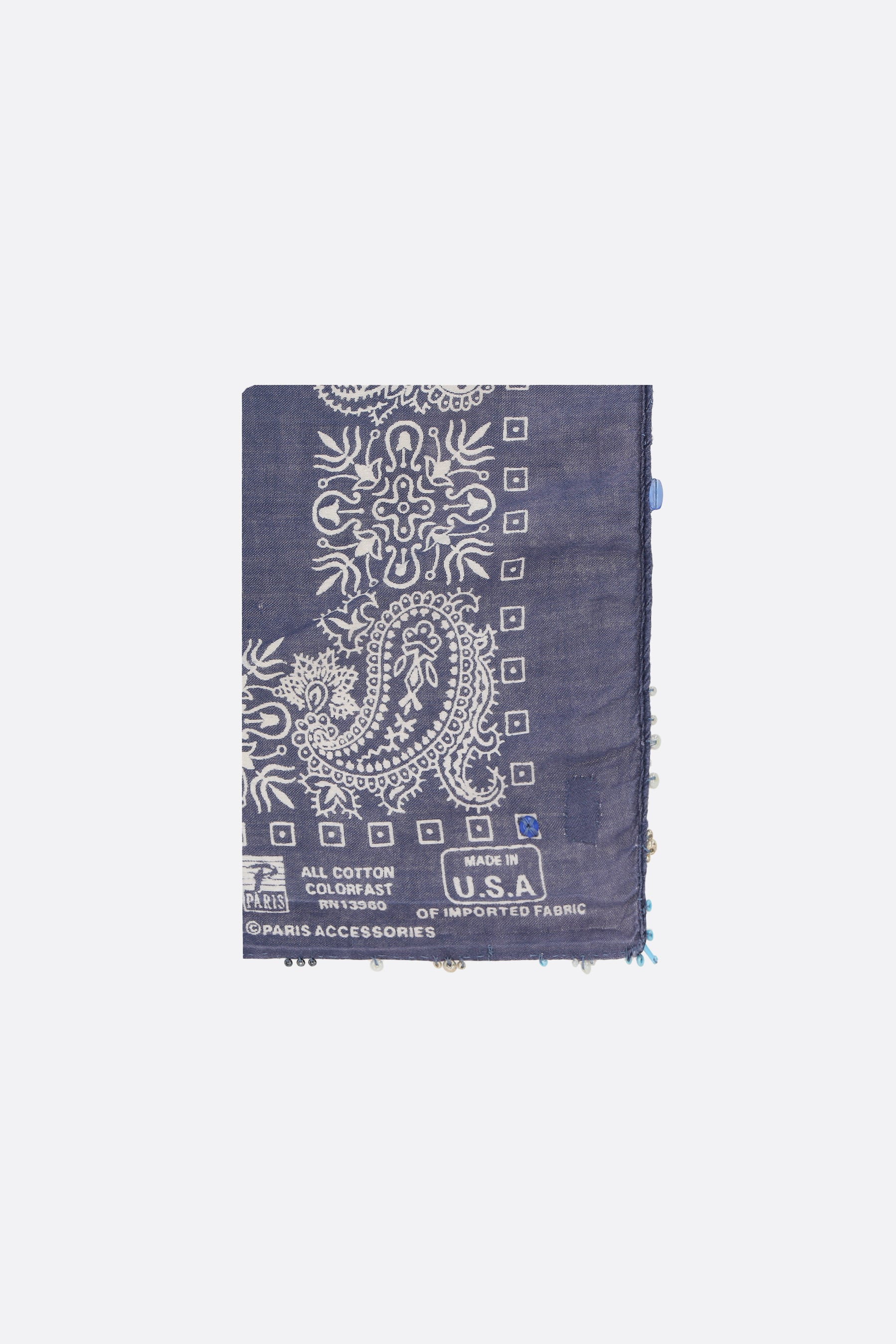 cotton foulard with bandana print