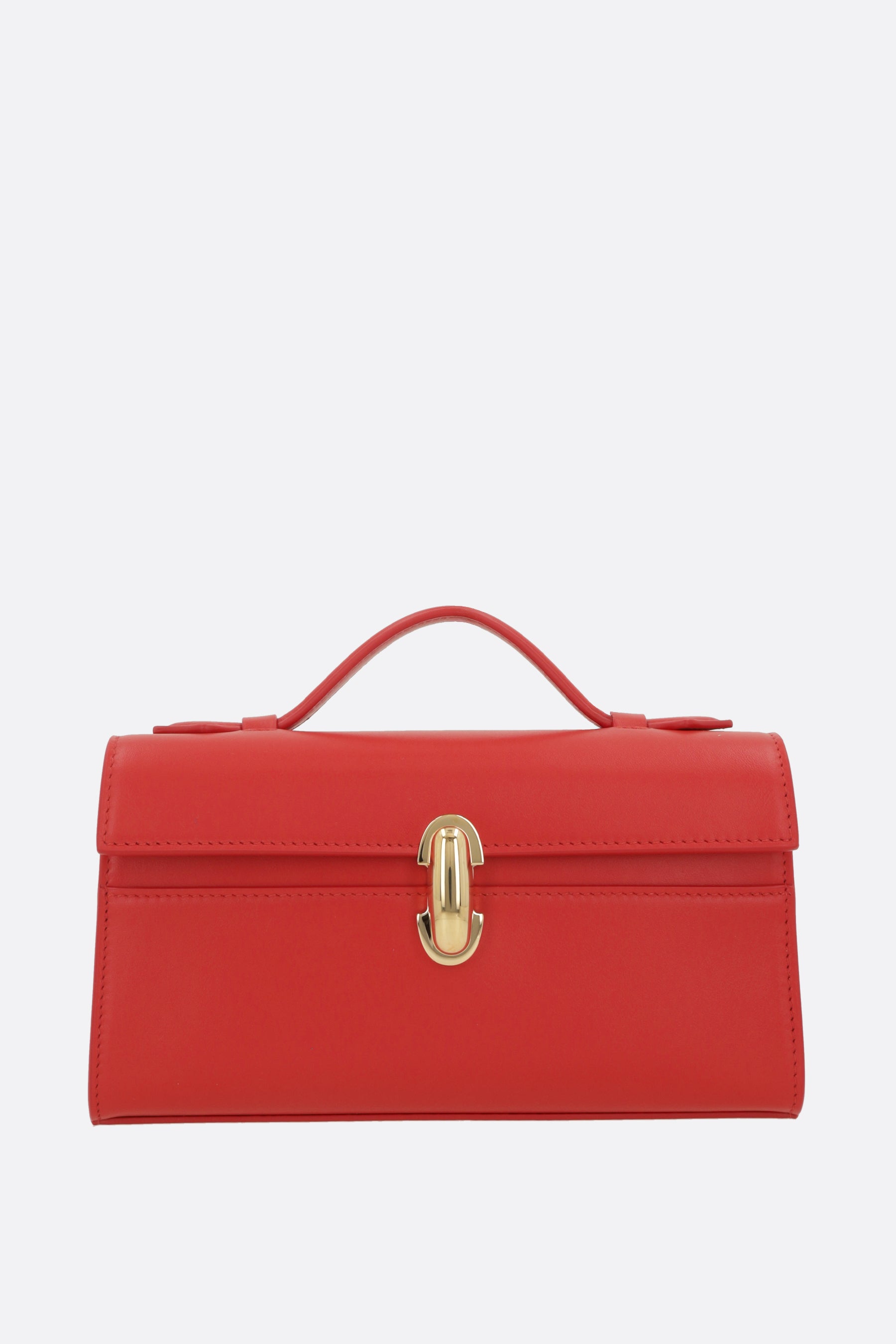 borsa a mano Symmetry Pochette in pelle liscia