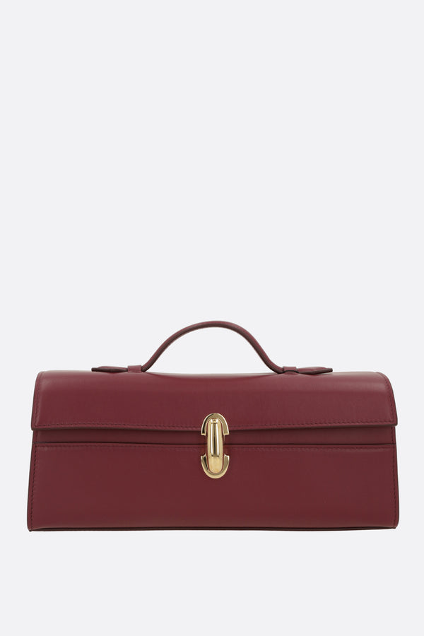 borsa a mano Slim Symmetry Pochette in pelle liscia