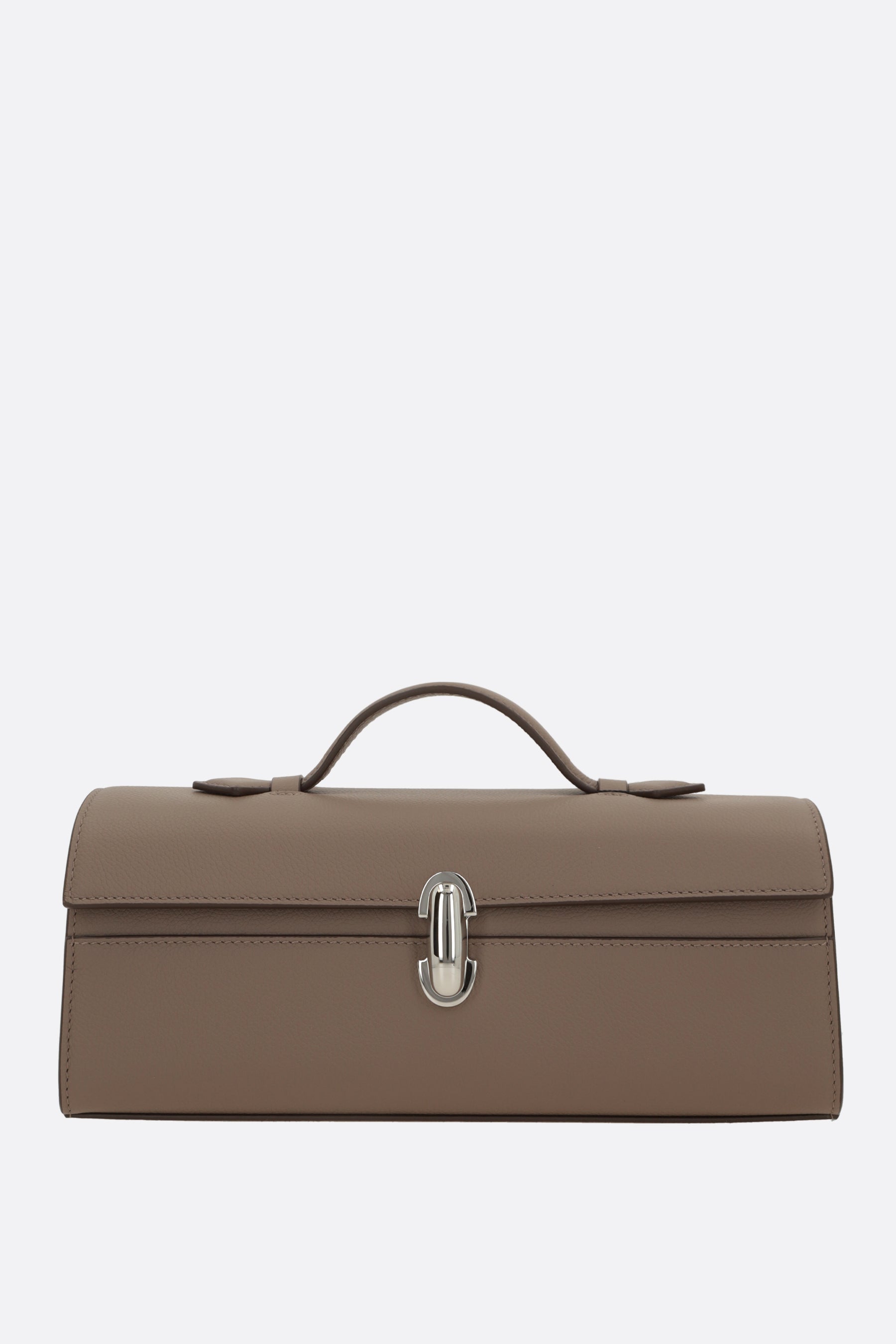 borsa a mano Slim Symmetry Pochette in pelle martellata