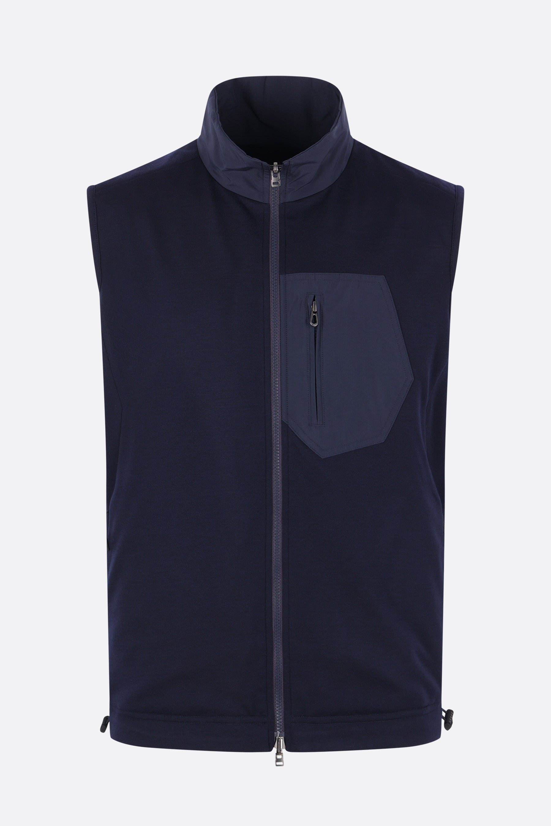 Explorer reversible vest in jersey and nylon