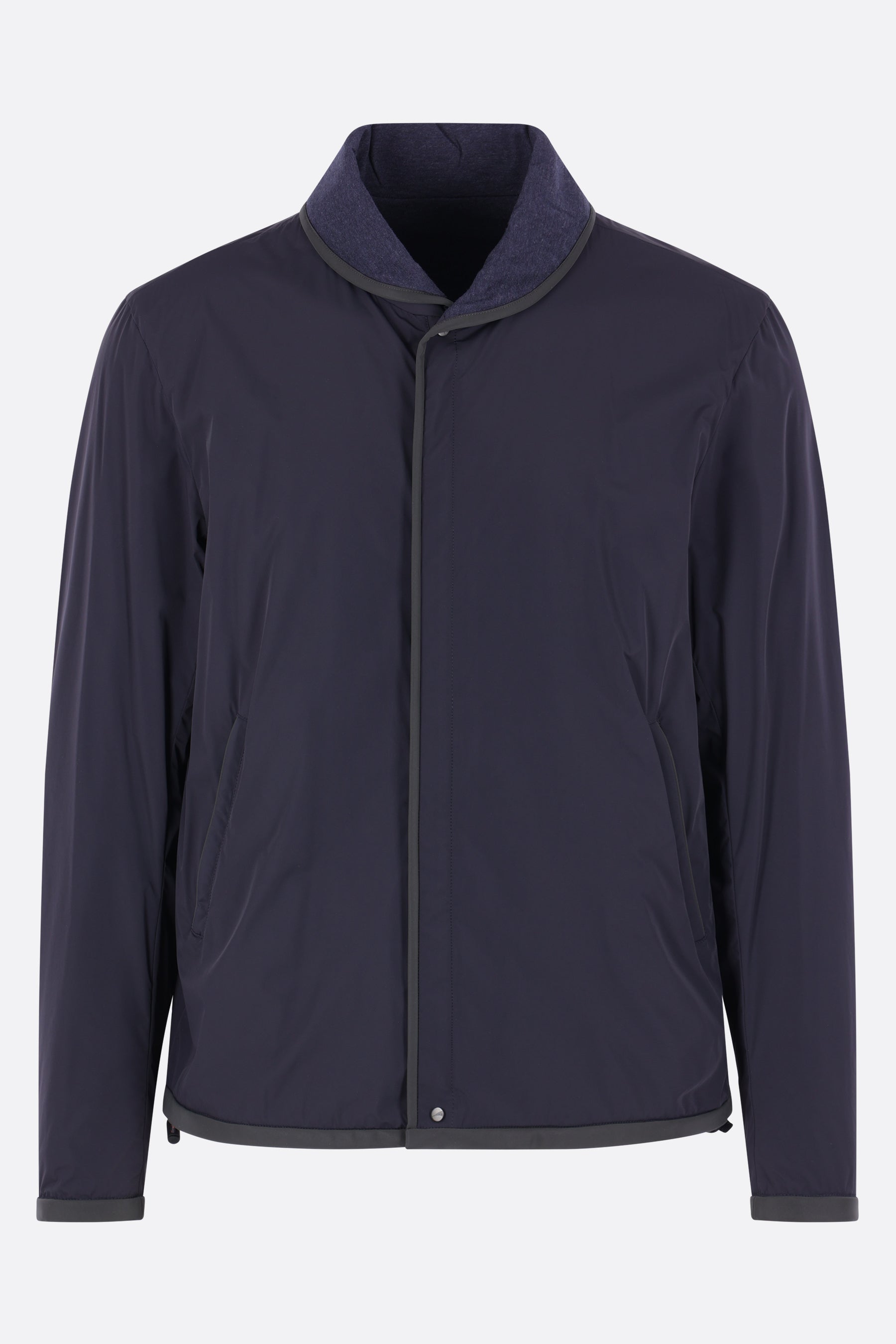 Jib Set reversible jacket in nylon and jersey