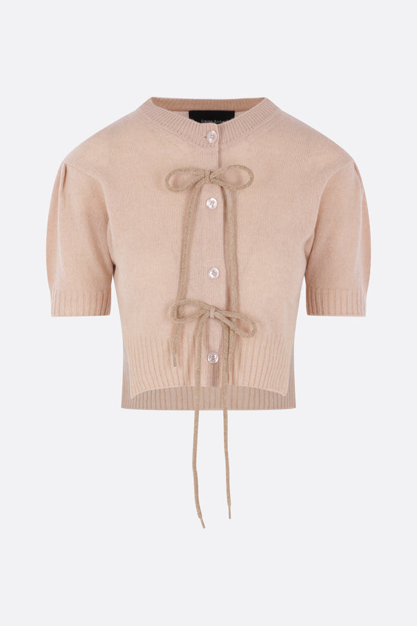 cashmere cropped cardigan