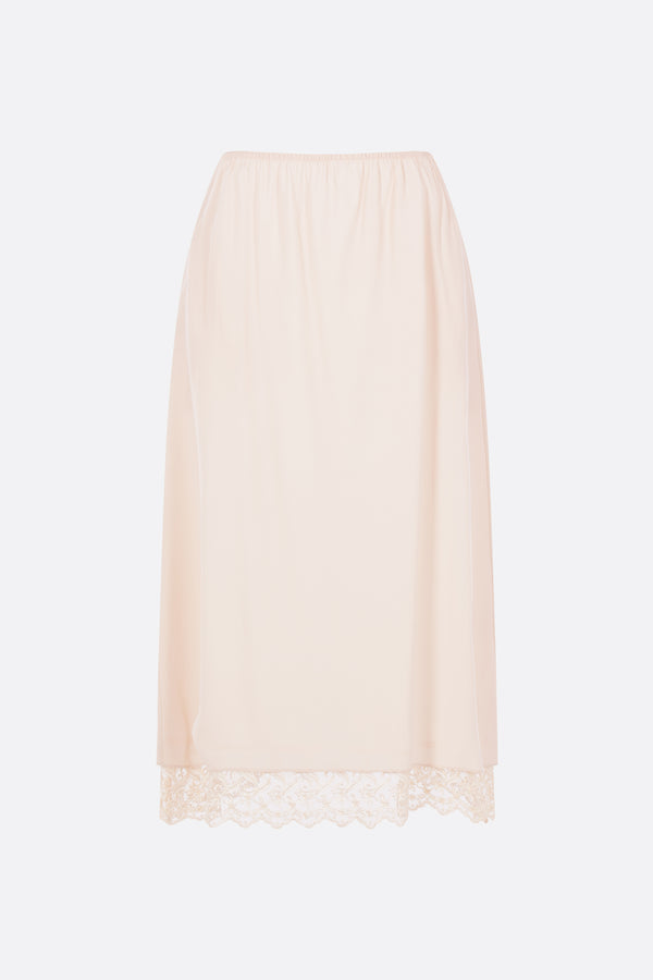 gonna midi in crepe de chine