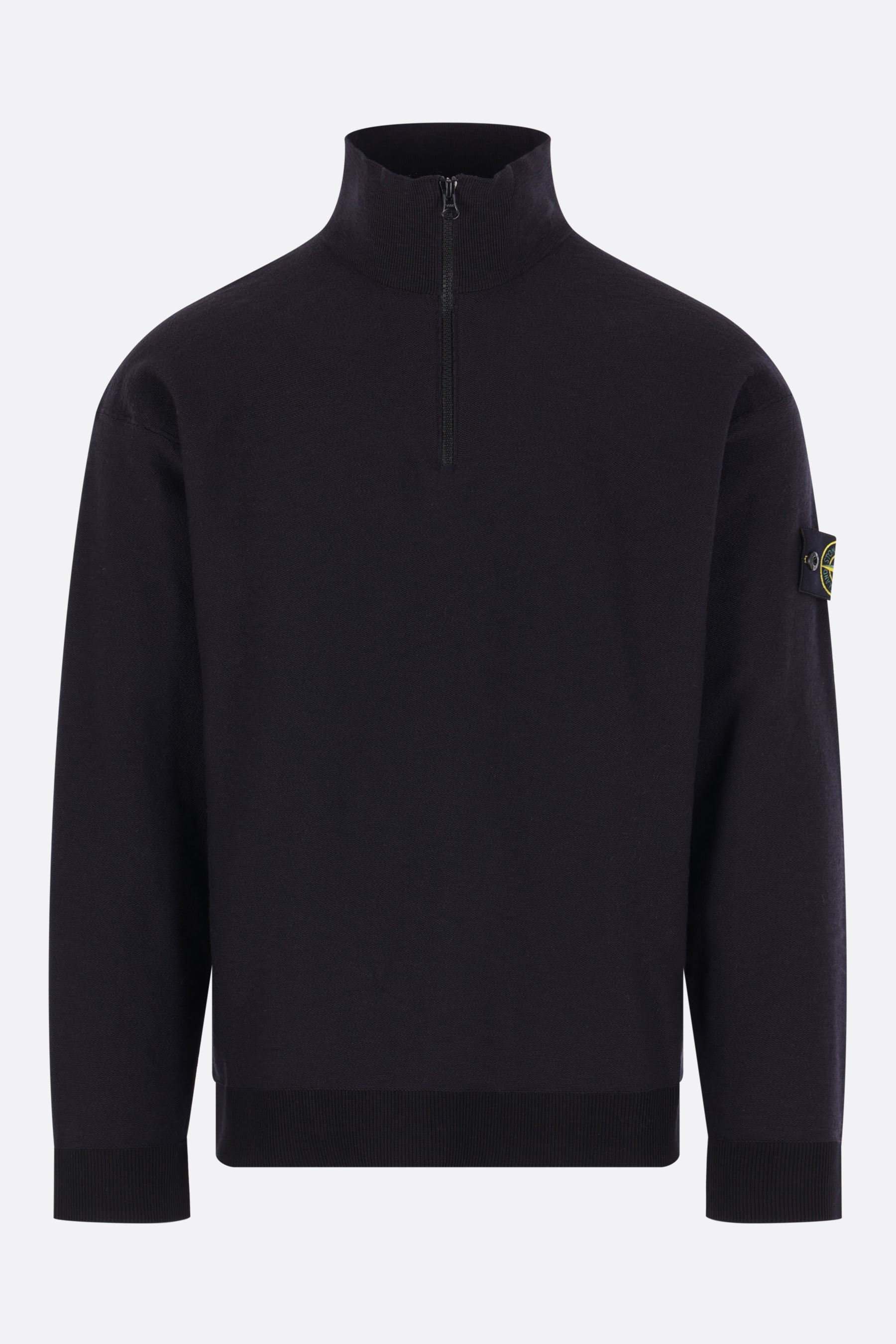 half-zip sweatshirt in cotton blend
