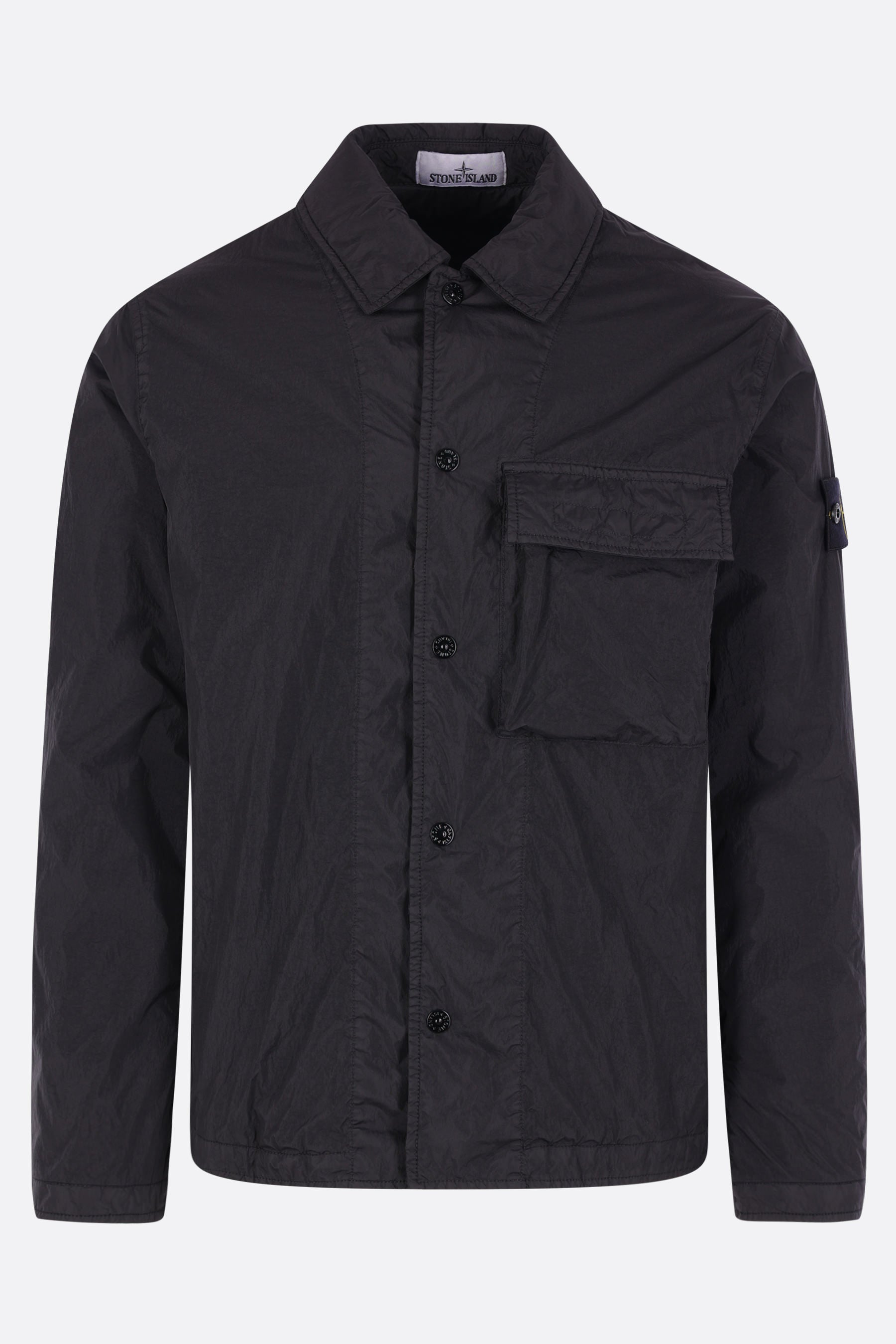 giacca-camicia imbottita in Crinkle Reps NY