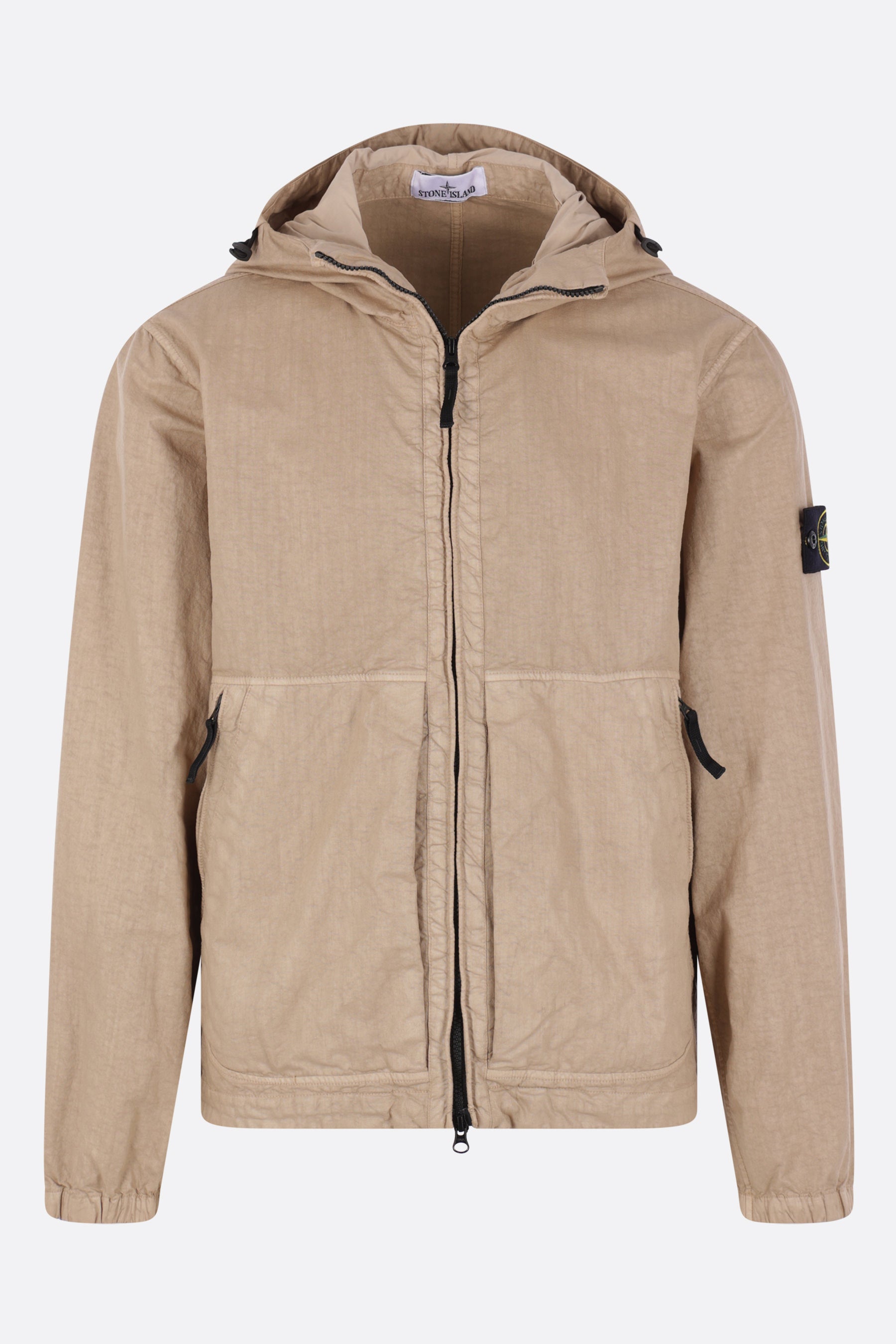 giacca a vento in Organic-Look Nylon Panama-TC